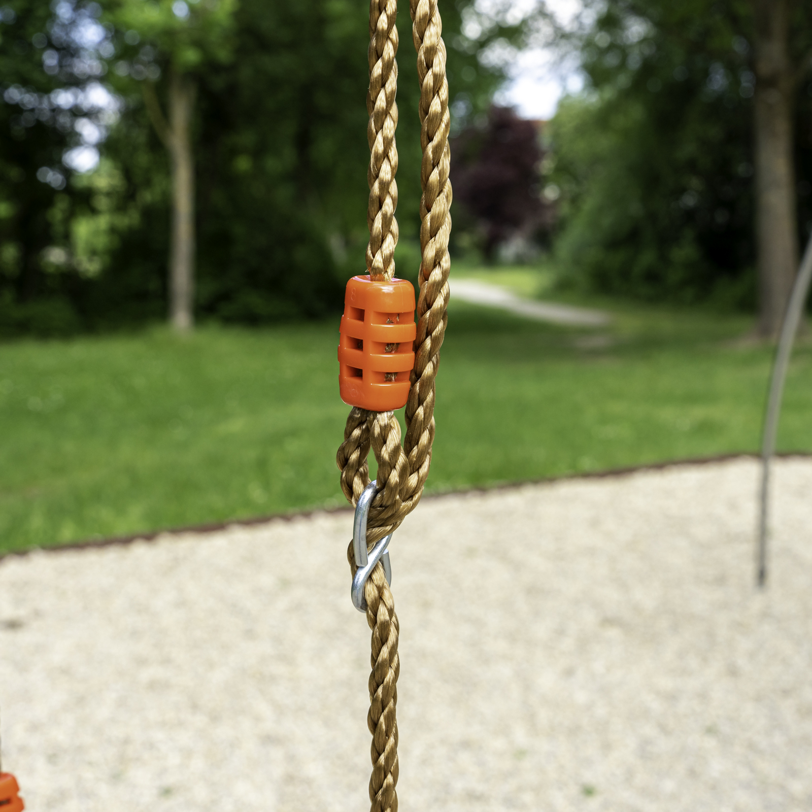 Trapez mit Kunststoffringen gelb Turngerät Schaukel Höhe bis 2,55m