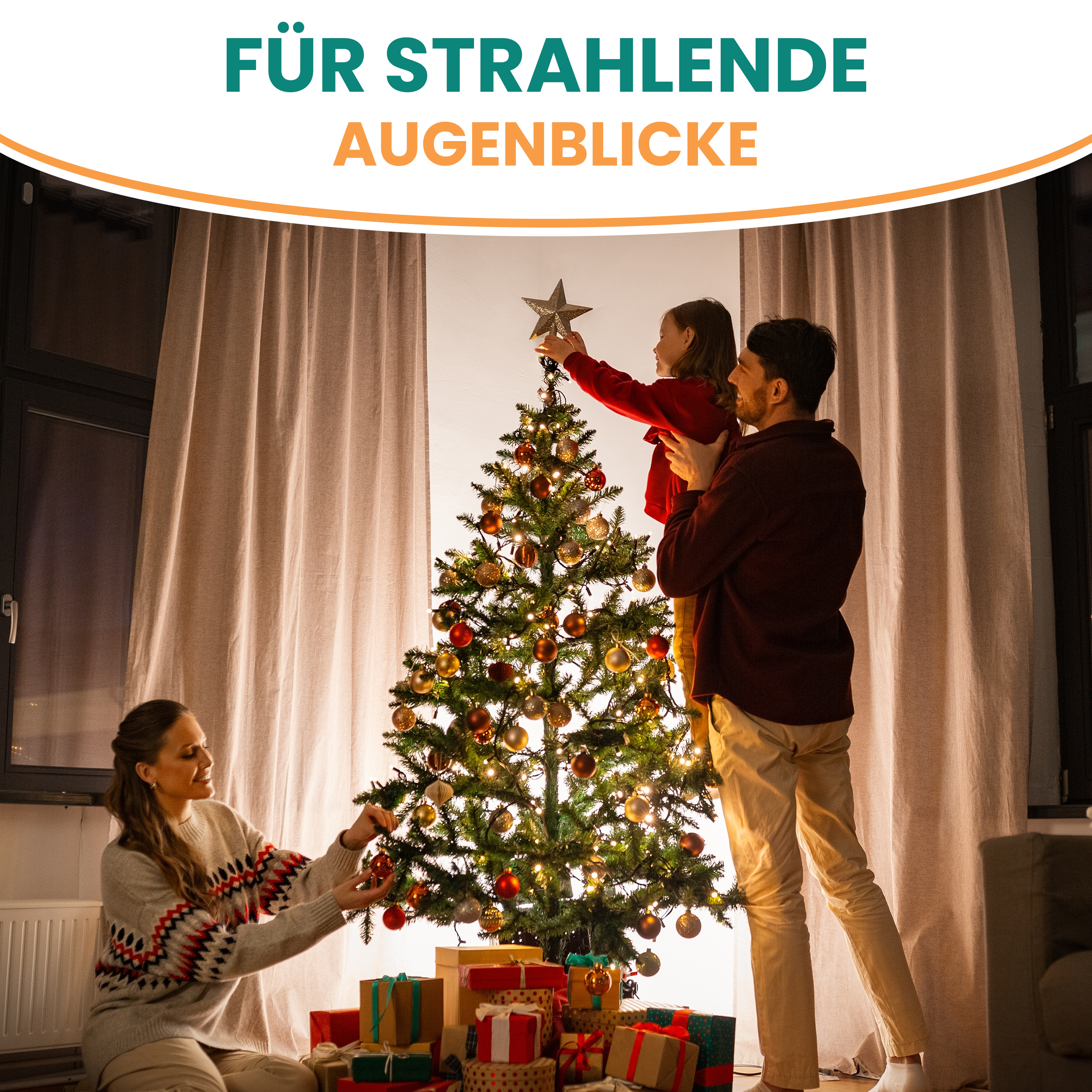 BonTree Tanne künstlicher Weihnachtsbaum mit LED Christbaum
