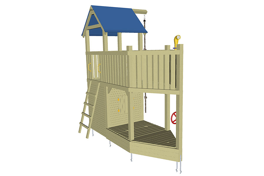 Spielturm Piratenschiff Spielhaus aus Holz Spielturm Piratenschiff Spielhaus aus Holz