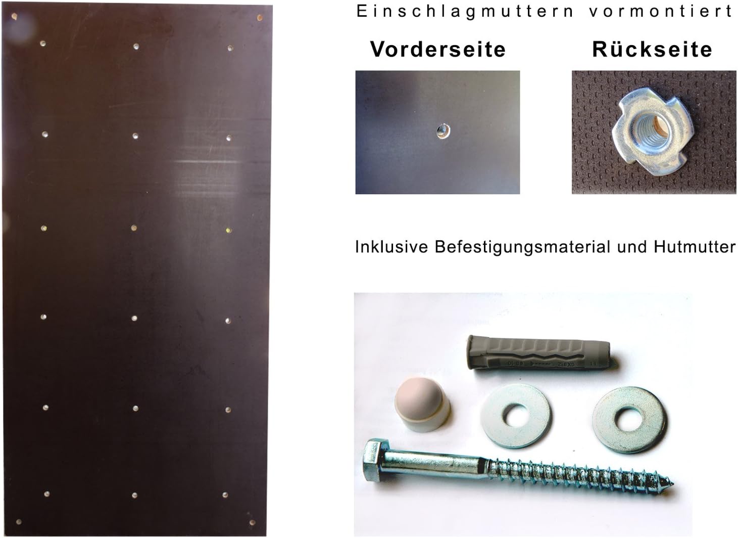 Kletterwand Outdoor mit bunten Klettersteinen und Montagematerial für Kinder und Erwachsene