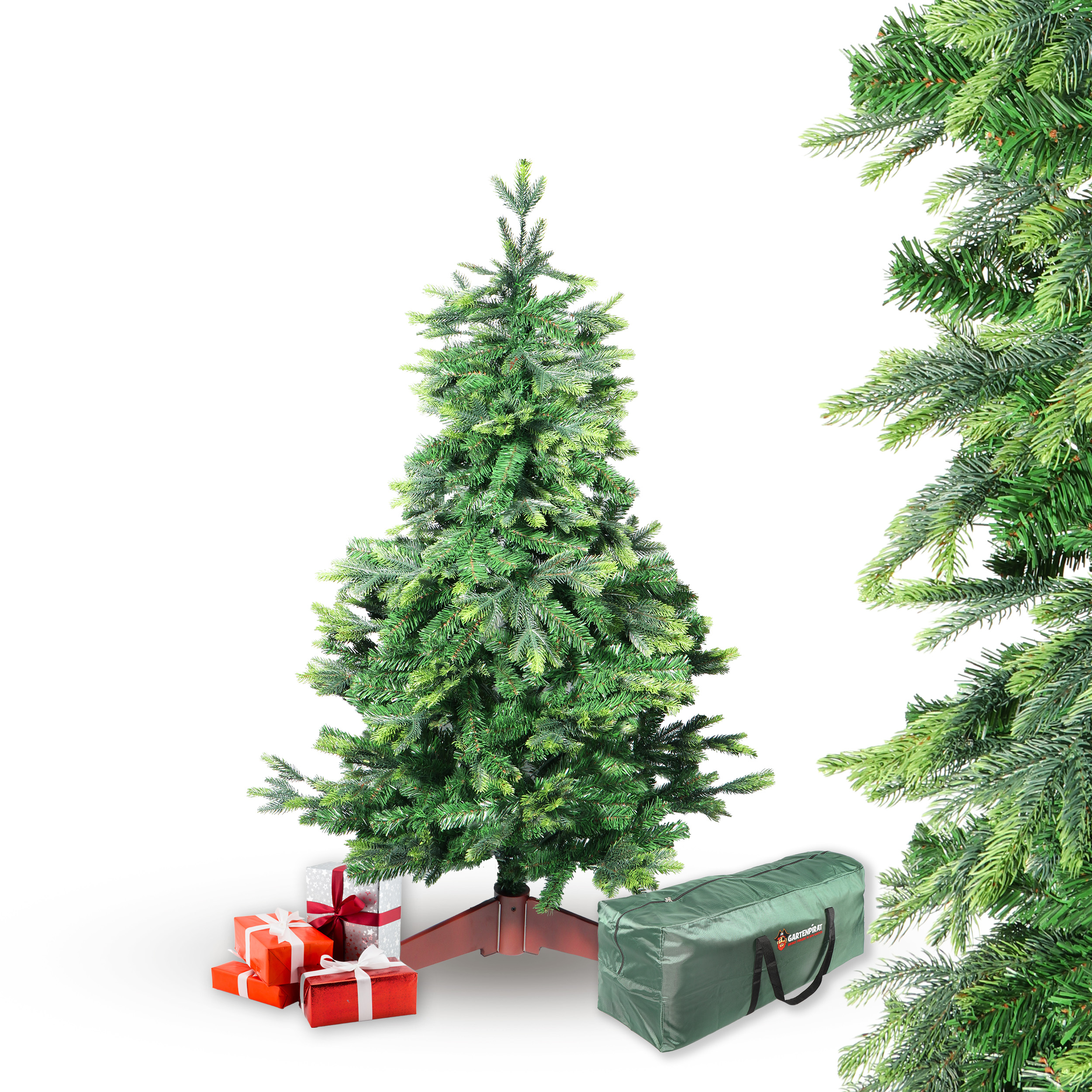 BonTree Tanne künstlicher Weihnachtsbaum ohne LED Christbaum Komfort Set