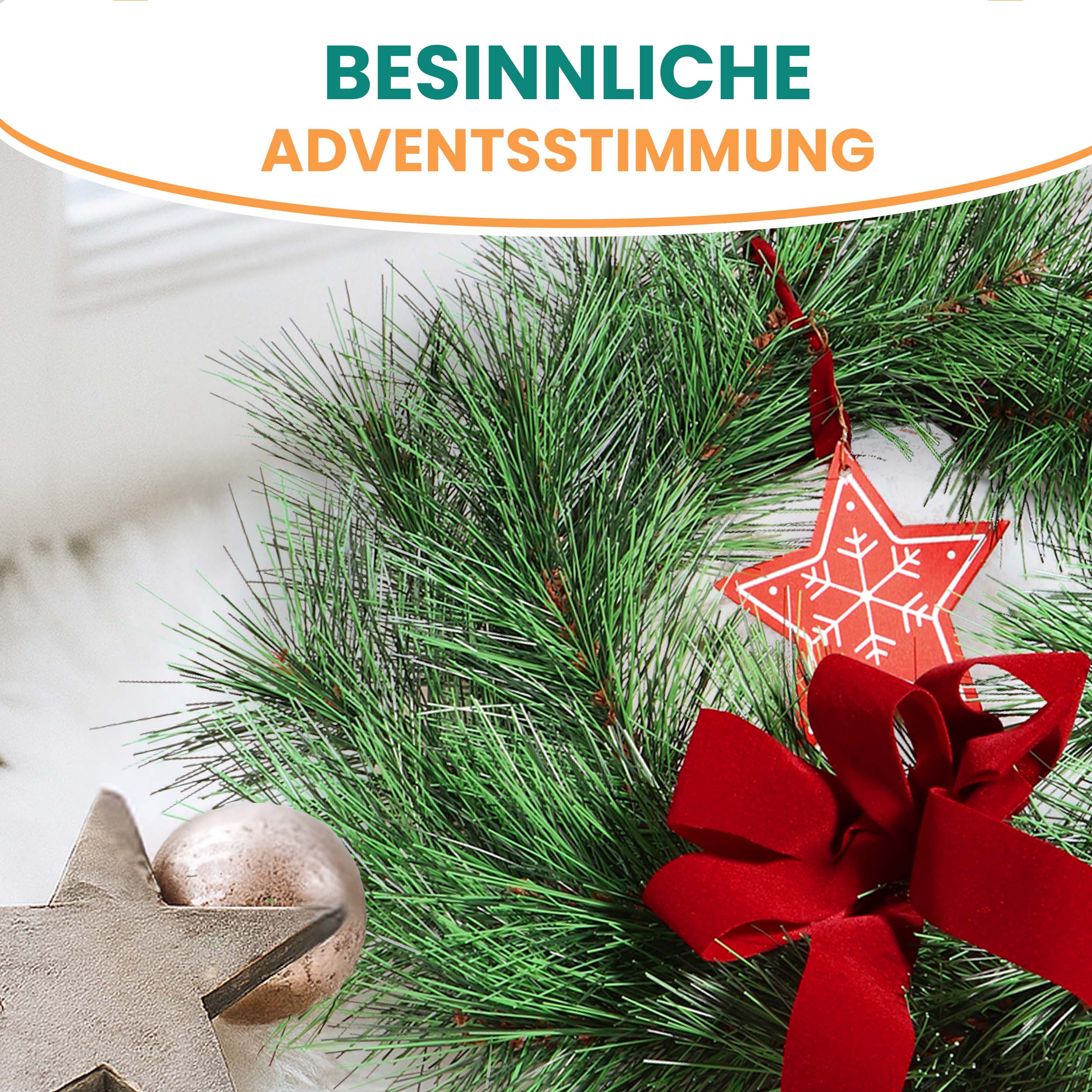 Advents-Türkranz Türschmuck Ø 36 cm