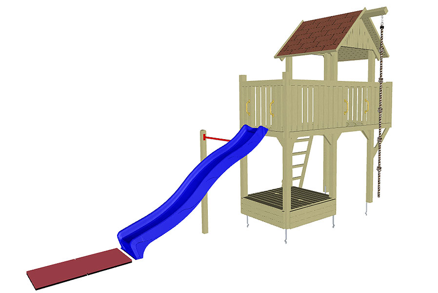 Spielturm Prinzessin mit Rutsche Turnreck und Sandkasten Spielturm Prinzessin mit Rutsche Turnreck und Sandkasten