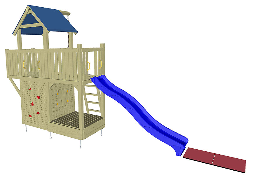 Spielturm Galeone mit Spielhaus, Kletterwand und Rutsche Spielturm Galeone mit Spielhaus, Kletterwand und Rutsche