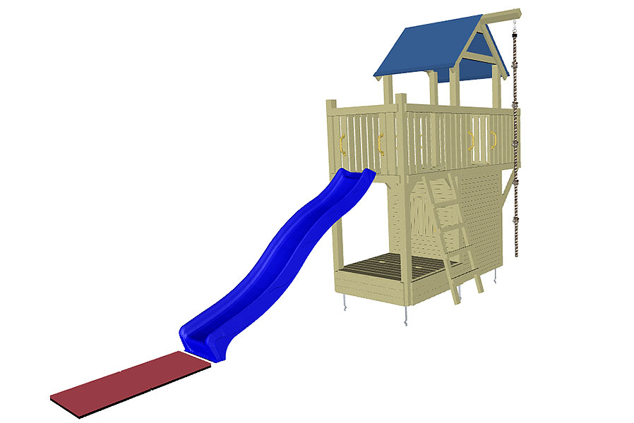 Spielturm Galeone mit Spielhaus, Kletterwand und Rutsche Spielturm Galeone mit Spielhaus, Kletterwand und Rutsche