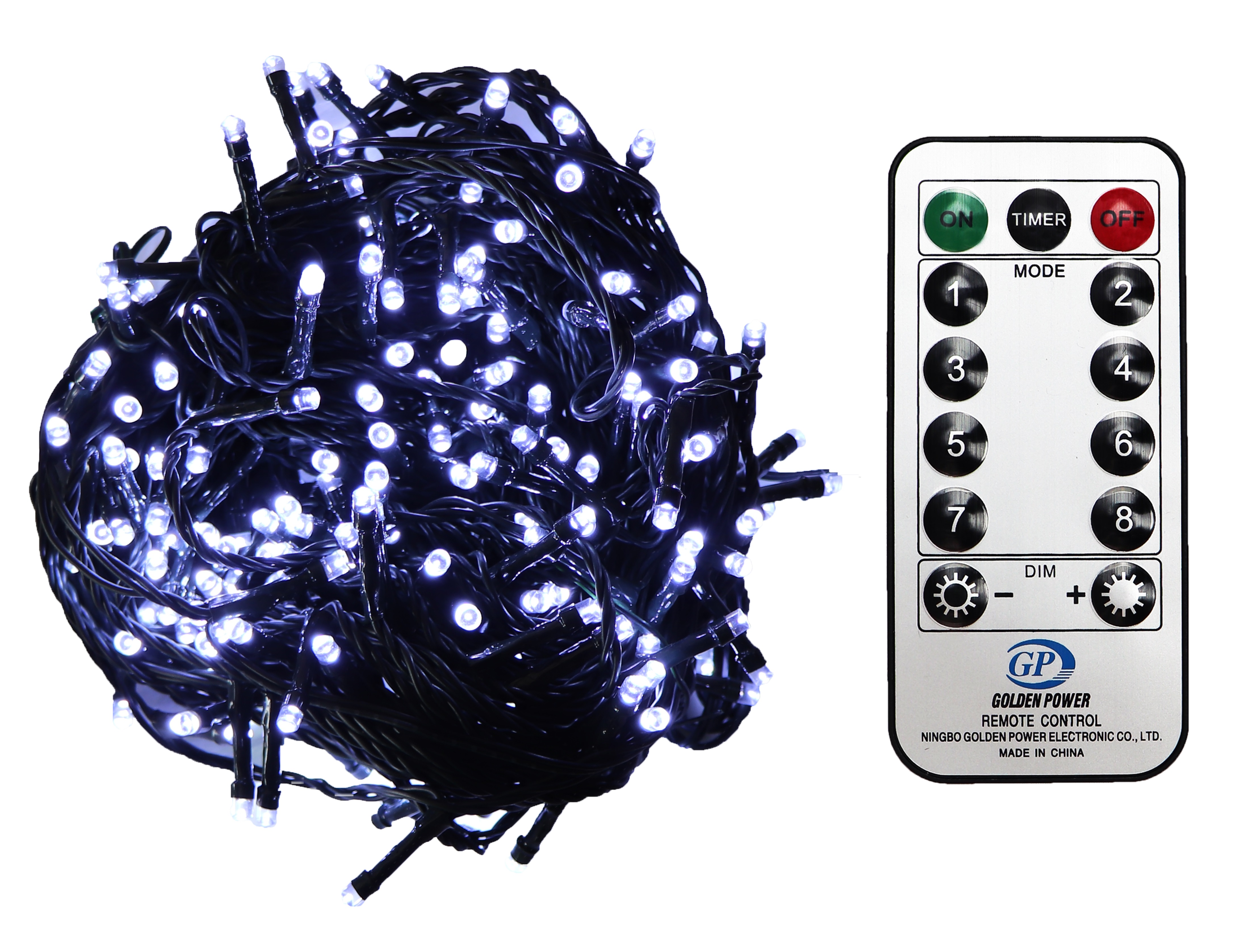 LED-Lichterkette Christbaum LED Lichterkette Dekobeleuchtung Timer 8 Programme Weihnachtsbeleuchtung