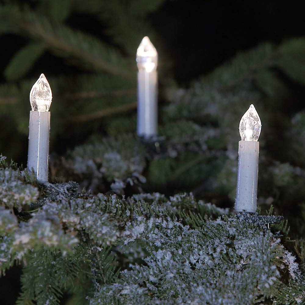 Weihnachtsbaum-Lichterkette 25 m 50 LED-Kerzen mit Timer-Funktion