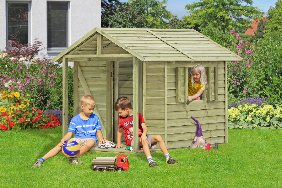 Kinderspielhaus Enno Kiefer KDI Stülpschalung 150 x 216 cm