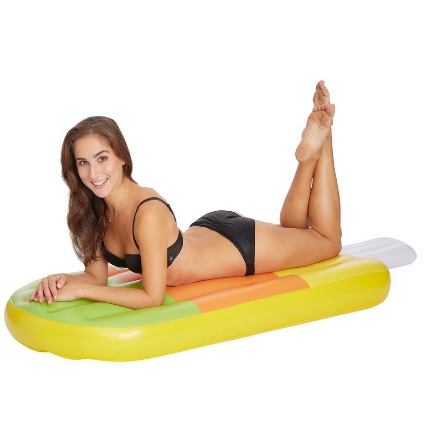 Schwimmliege Badeinsel Schwimmring Luftmatratze aufblasbar Pool Schwimminsel Wasserliege