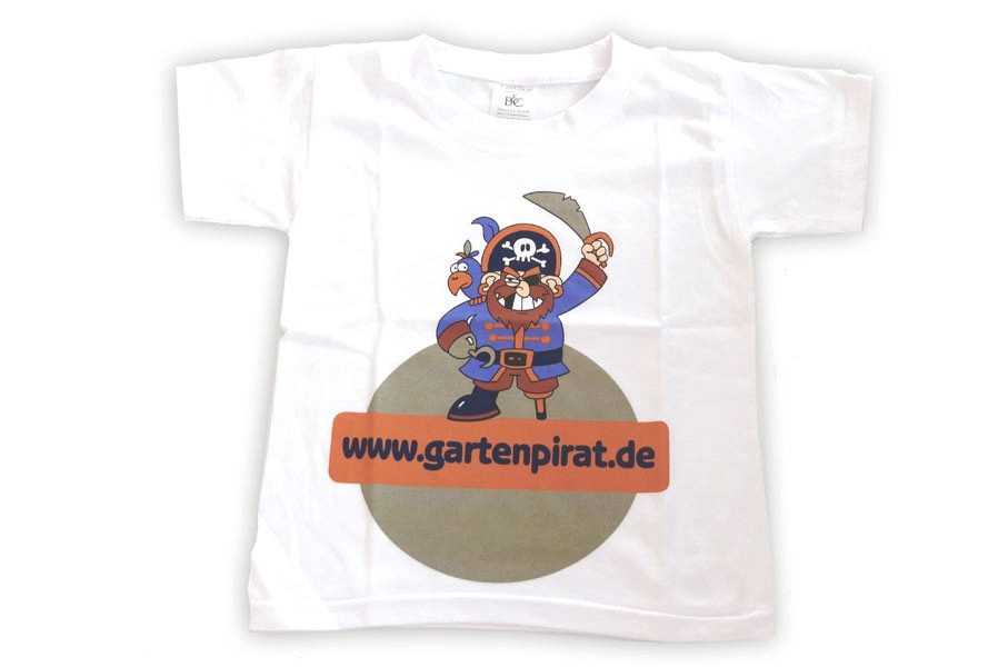 T-Shirt mit Gartenpirat-Motiv für Kinder Mädchen Jungen von 1-2 Jahre, 86 - 92 cm  T-Shirt mit Gartenpirat-Motiv für Kinder Mädchen Jungen von 1-2 Jahre, 86 - 92 cm