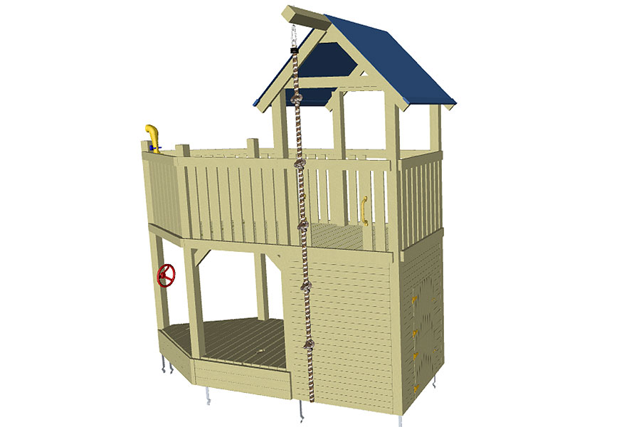 Spielturm Piratenschiff Spielhaus aus Holz Spielturm Piratenschiff Spielhaus aus Holz