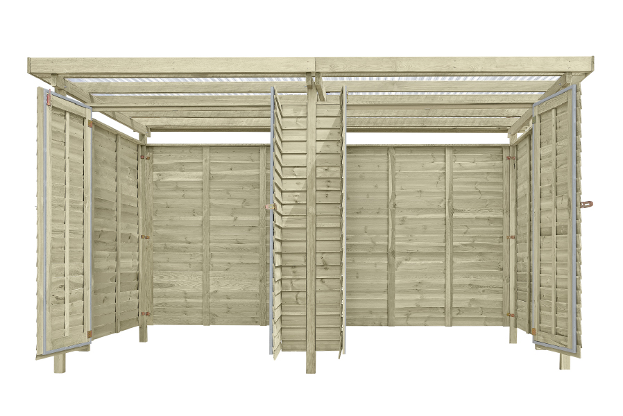Doppelgerätehaus Cargo Maxi Kiefer KDI 408 x 254 cm Doppelgerätehaus Cargo Maxi Kiefer KDI 408 x 254 cm