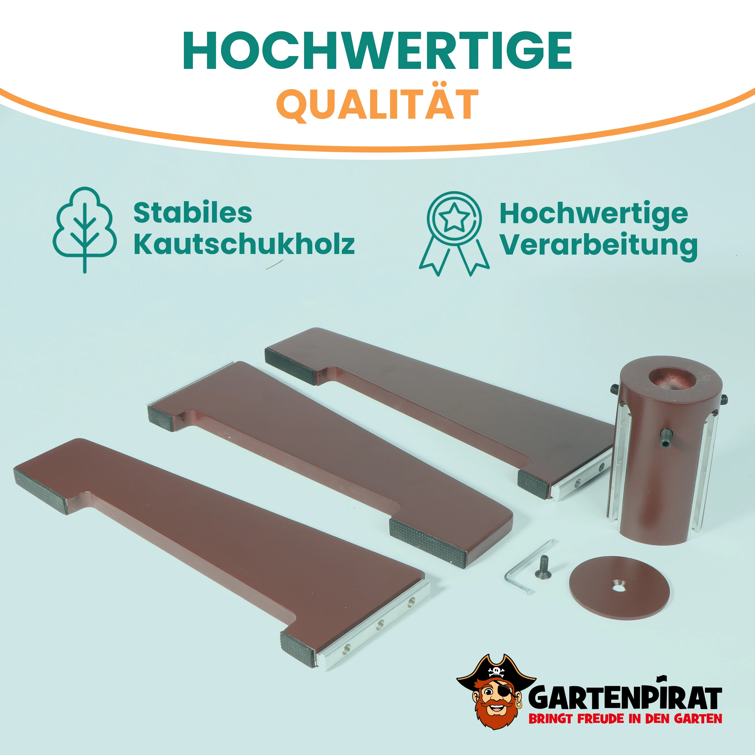 Tannenbaumständer aus Kautschukholz für Weihnachtsbäume 120-210 cm