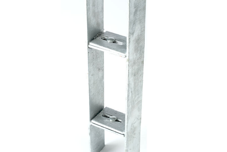 dddR7Z5ubD4gWOz2 H-Anker verstellbar 600x60x5 mm für Pfosten von 90-140 mm Pfostenanker