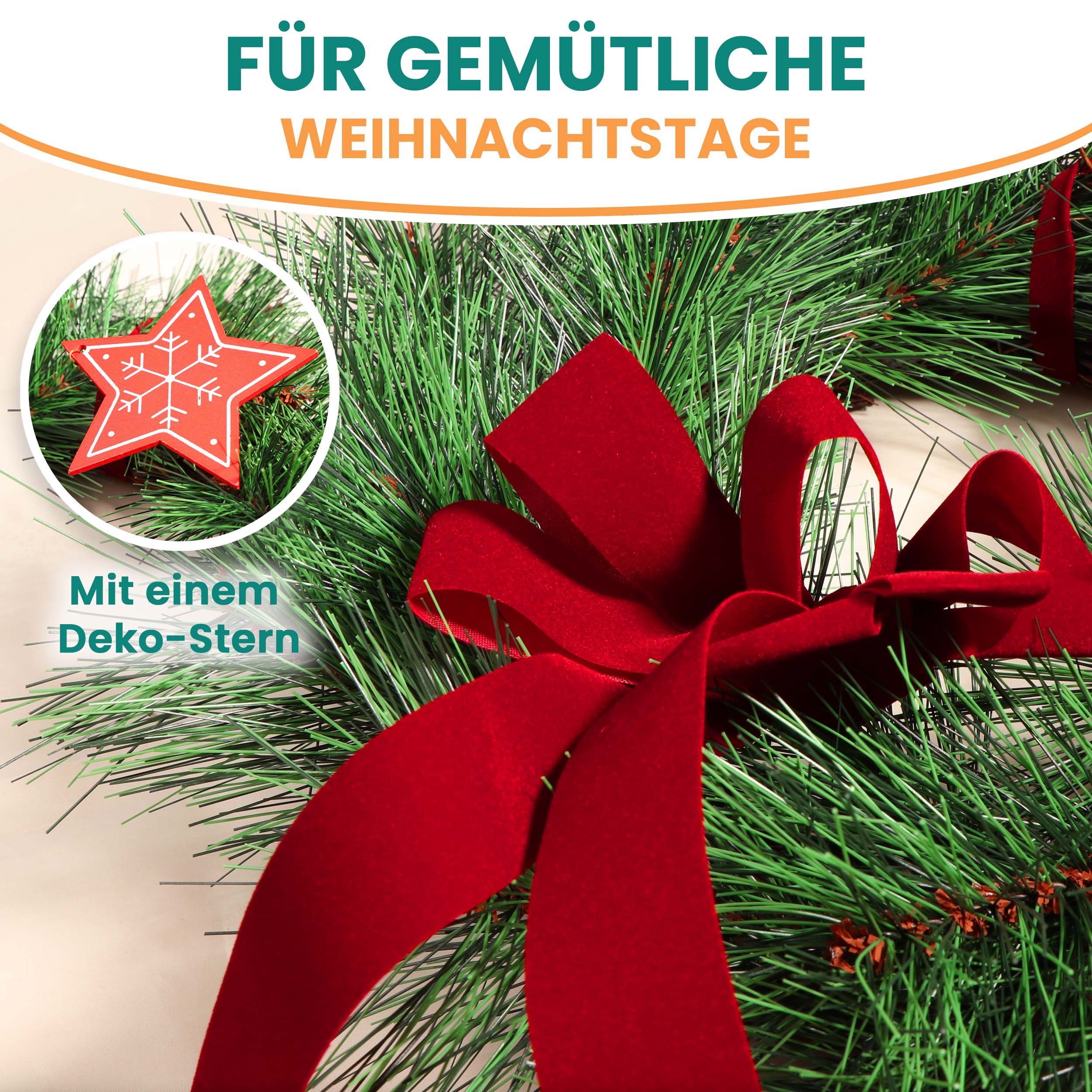 Advents-Türkranz Türschmuck Ø 36 cm