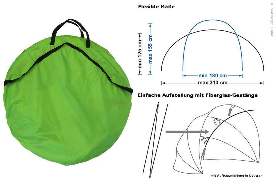 Sonnenschutz für Kinder Zelt Sonnenschutz Dach für Sandkasten 310x155 cm