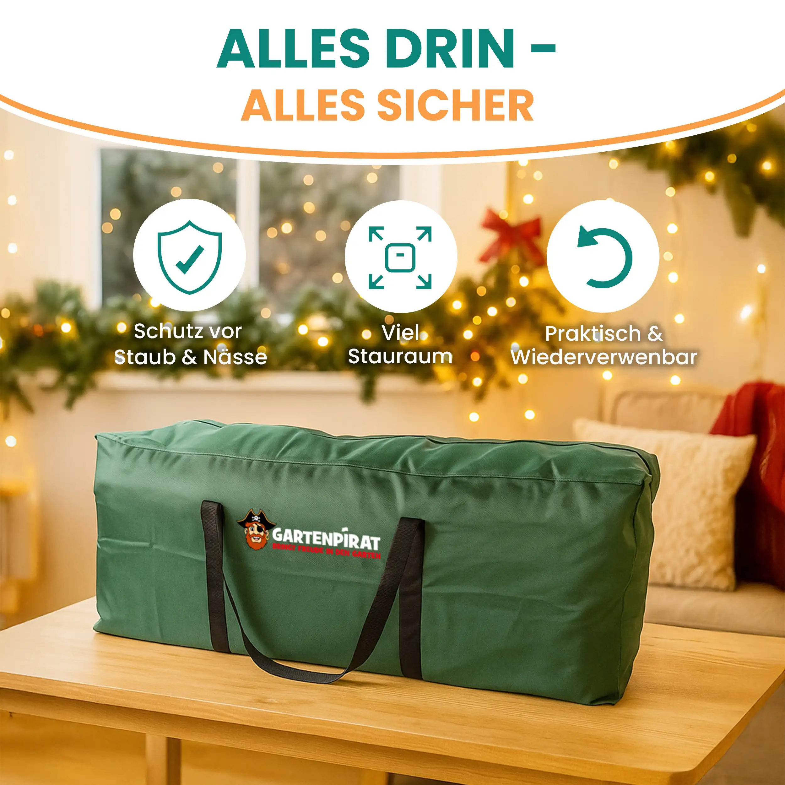 Aufbewahrungstasche für Weihnachtsbaum und Deko Aufbewahrungstasche für Weihnachtsbaum und Deko