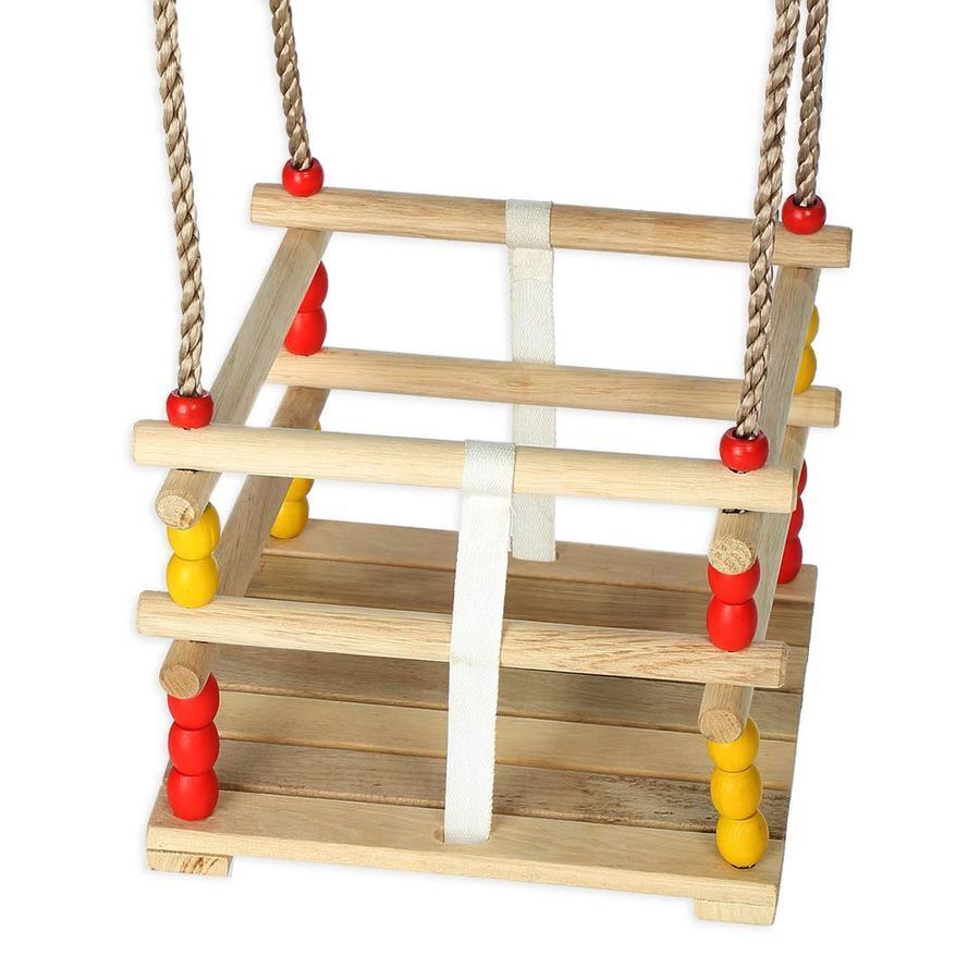 Gitterschaukelsitz aus Holz Babyschaukel Schaukelsitz für Kleinkind Schaukel
