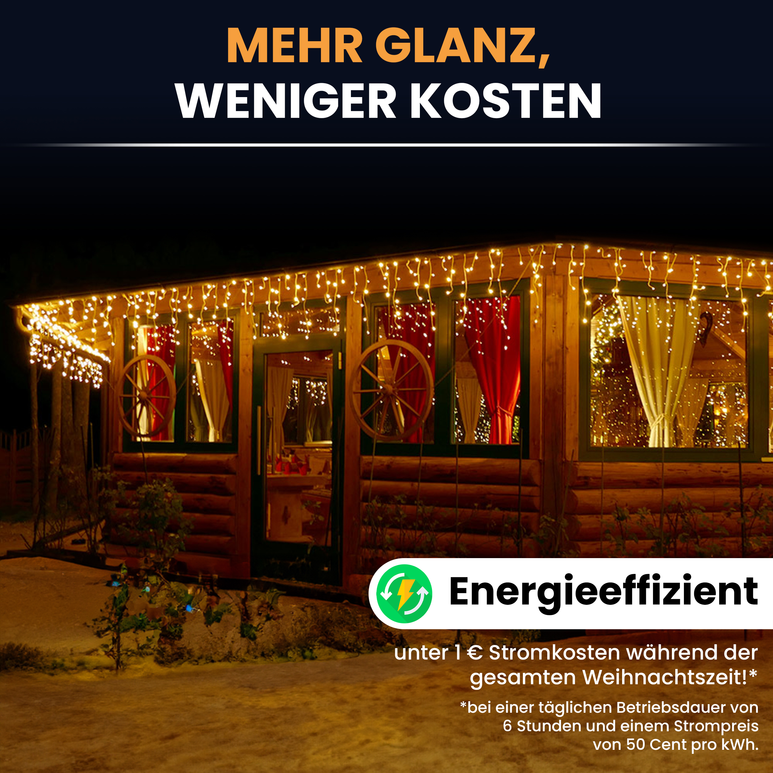 LED-Eisregen-Lichterkette LED Beleuchtung Lichterkette Eisregen