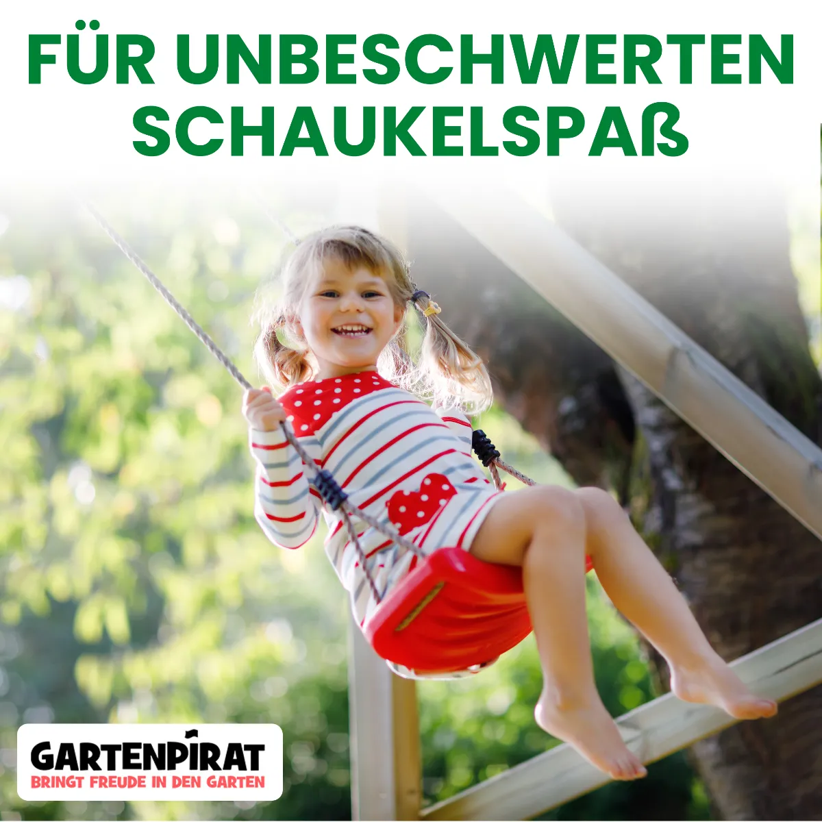 Doppelschaukel Luna Typ 4.2 – KDI mit Podest 120 cm ohne Rutsche