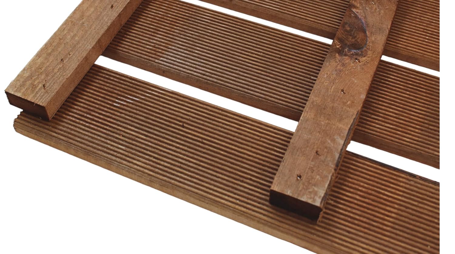 Holzfliese braun imprägniert 50x50 cm Fliese Bodenfliese Terrassenfliese