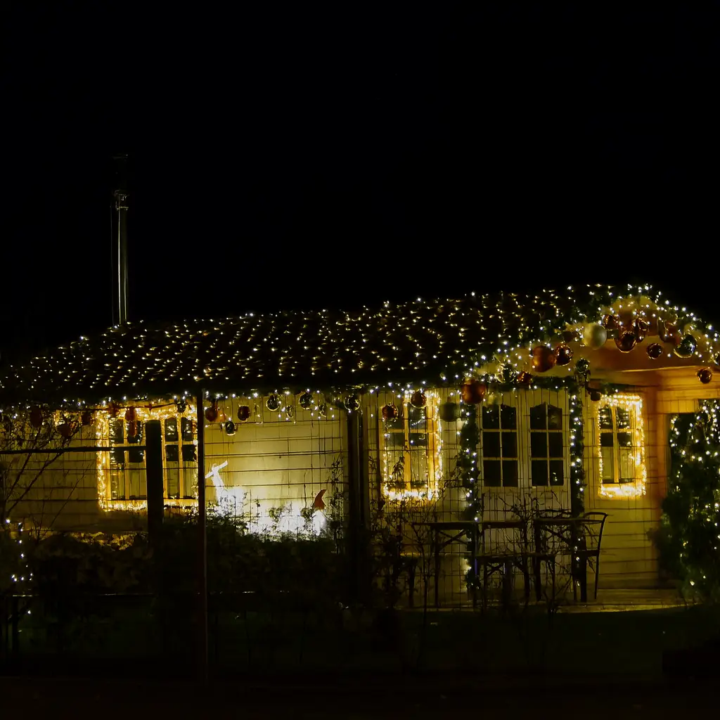 LED-Lichternetz 4×1 m warmweiß 160 LED