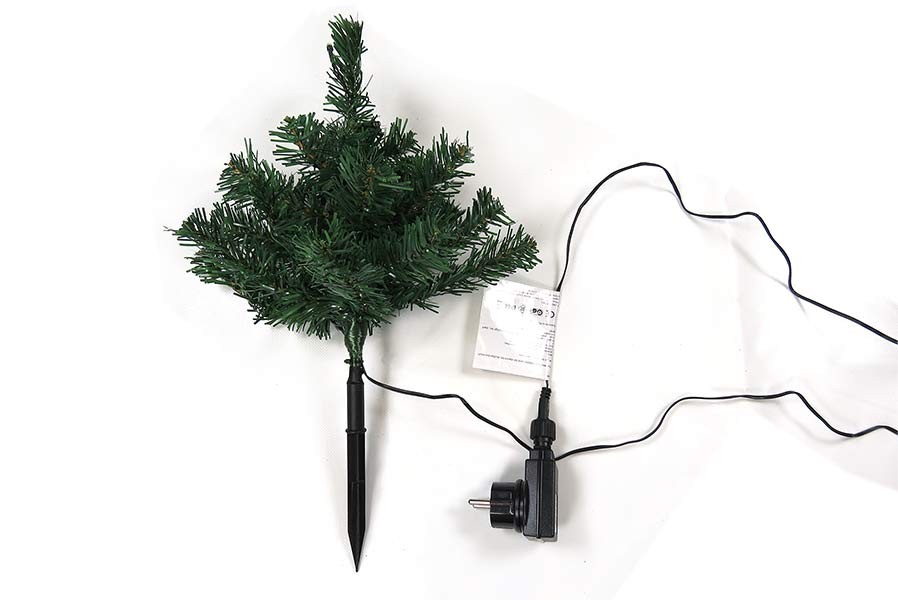 balkonkasten-tanne Tanne 5er Set mit LED warmweiß Lichterkette Weihnachtsbäumen Mini-Tannen Weihnachtsdekoration
