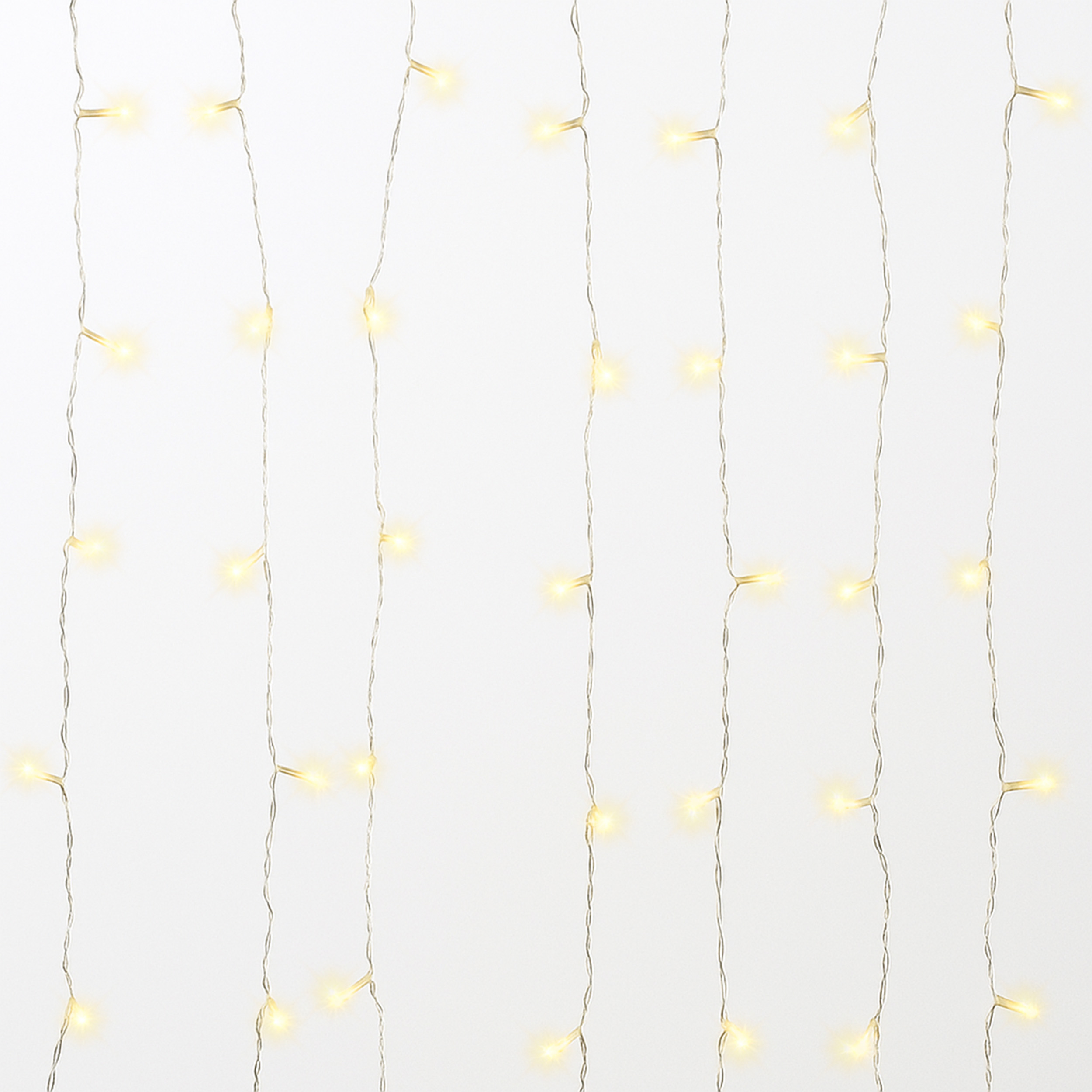 Lichtervorhang 3x3 m 300 LED warmweiß LED-Vorhang mit 8 Programmen