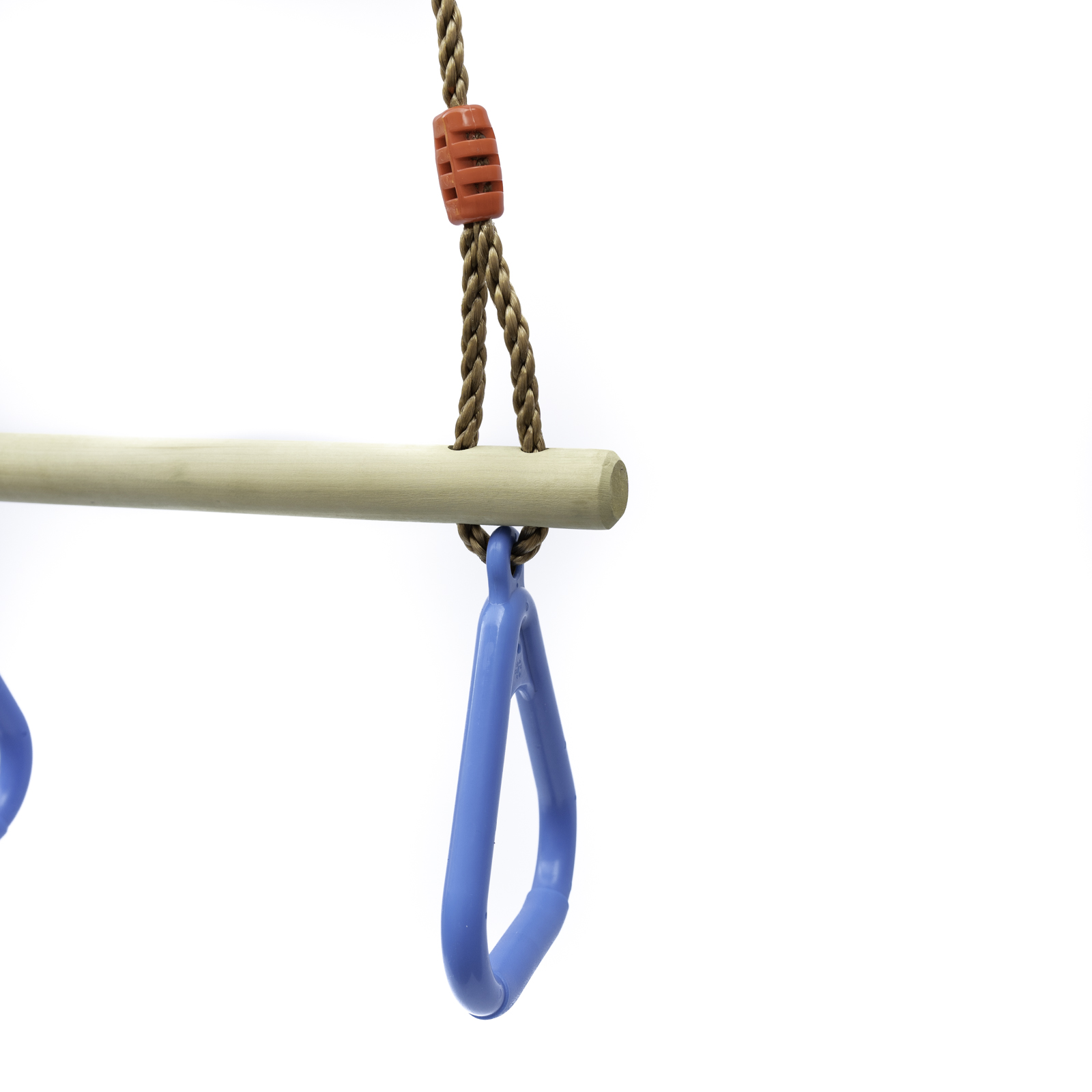 Trapez mit Kunststoffringen blau Turngerät Schaukel Höhe bis 2,55m