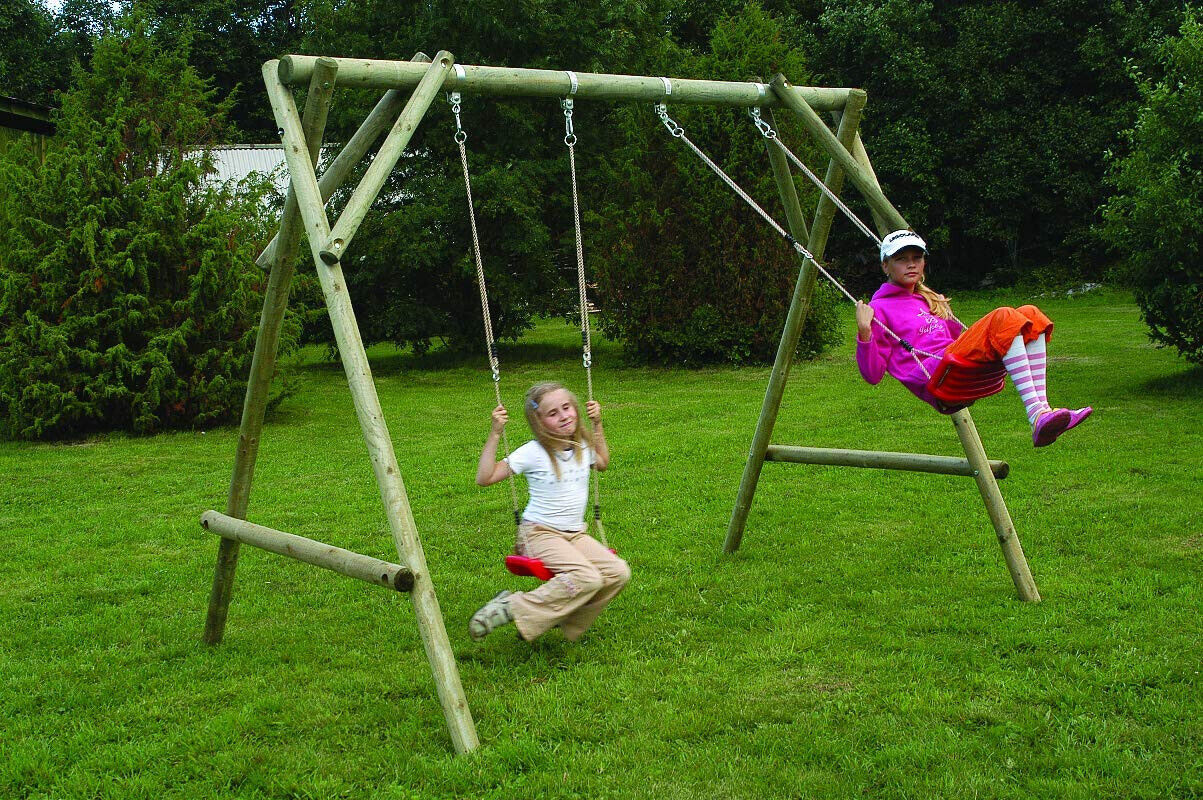 Schaukelgestell Seebär Doppelschaukel Typ 1.2 Schaukelgerüst für Kinder Holz KDI 