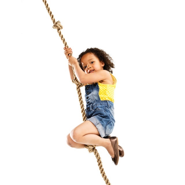 Kletterseil Seil Kinderkletterseil Klettern mit 4 Knoten, Seil Ø26mm