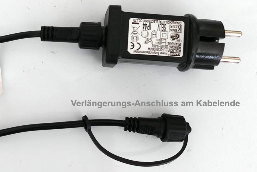 kabelende-verlaengerung Lichterkette mit 10 Leuchtbirnen LED warmweiß Filament-Glühbirnen Glasbirnen Partybeleuchtung