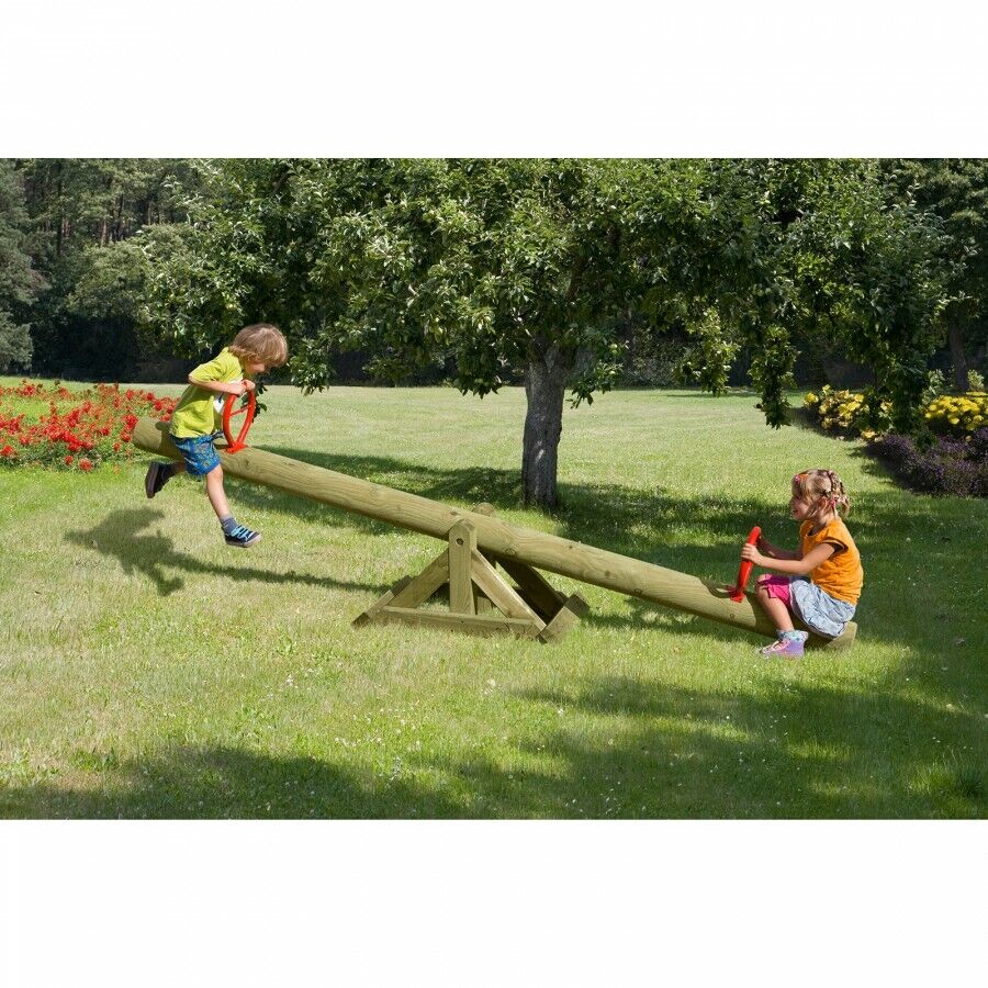 Wippe aus Holz für den Garten Holzwippe Gartenwippe für Kinder