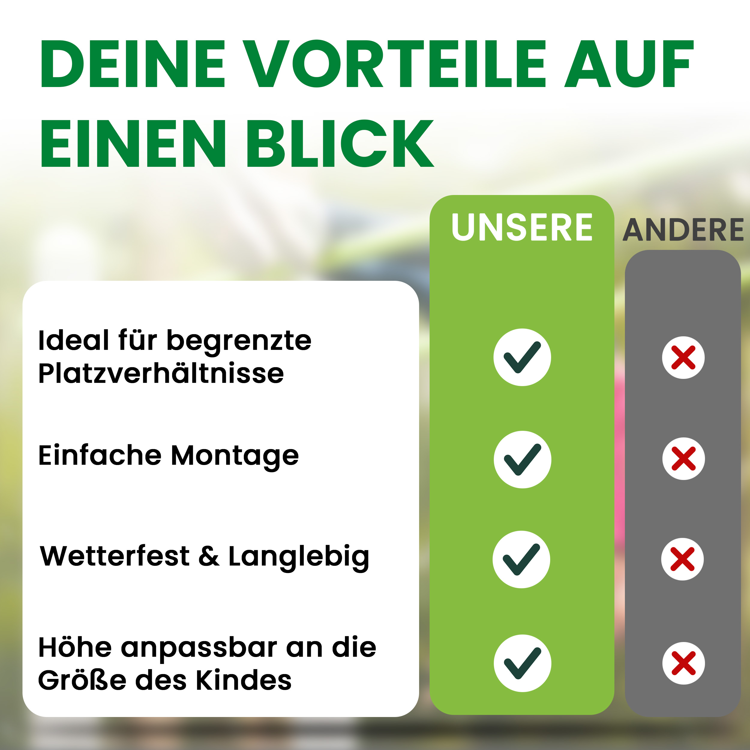 7BeeGIU9MYtJ6h Turnreck aus Lärchenholz ⌀ 12 cm mit Edelstahl-Reckstange und Einschlaghülsen