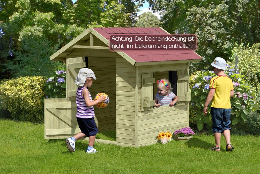 Spielhaus Emily aus Holz Gartenhaus für Kinder