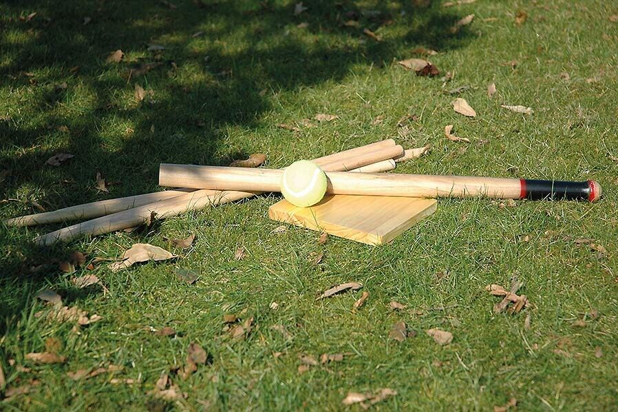 Baseball-Set für Anfänger mit Baseballschläger aus Holz für Kinder Ball Laufmal Base