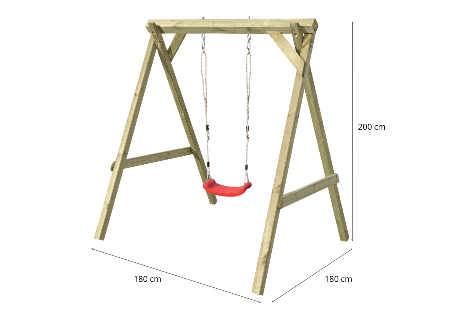 Schaukelgerüst für Kinder aus Holz Premium