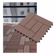 WPC-Fliesen 11 Stück (= 1 m²) schokobraun 30 x 30 cm