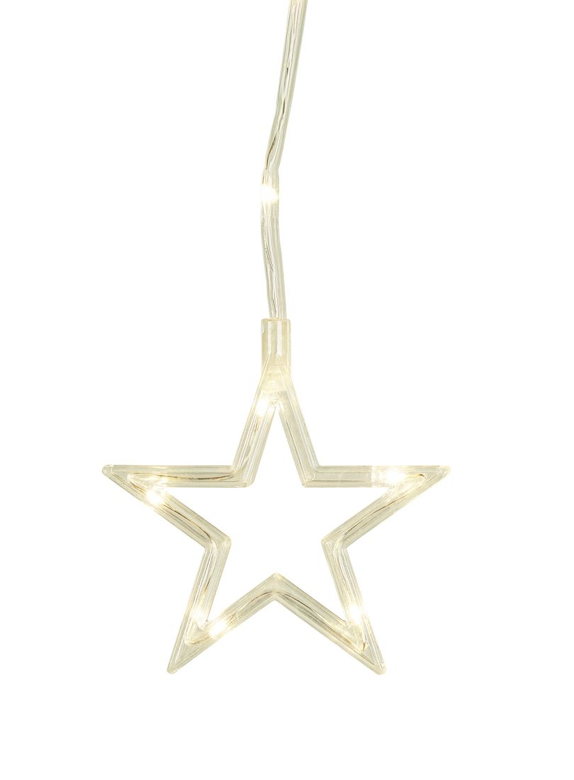 LED-Vorhang Weihnachtsmotive Lichterkette LED warmweiß Fensterdekoration außen innen