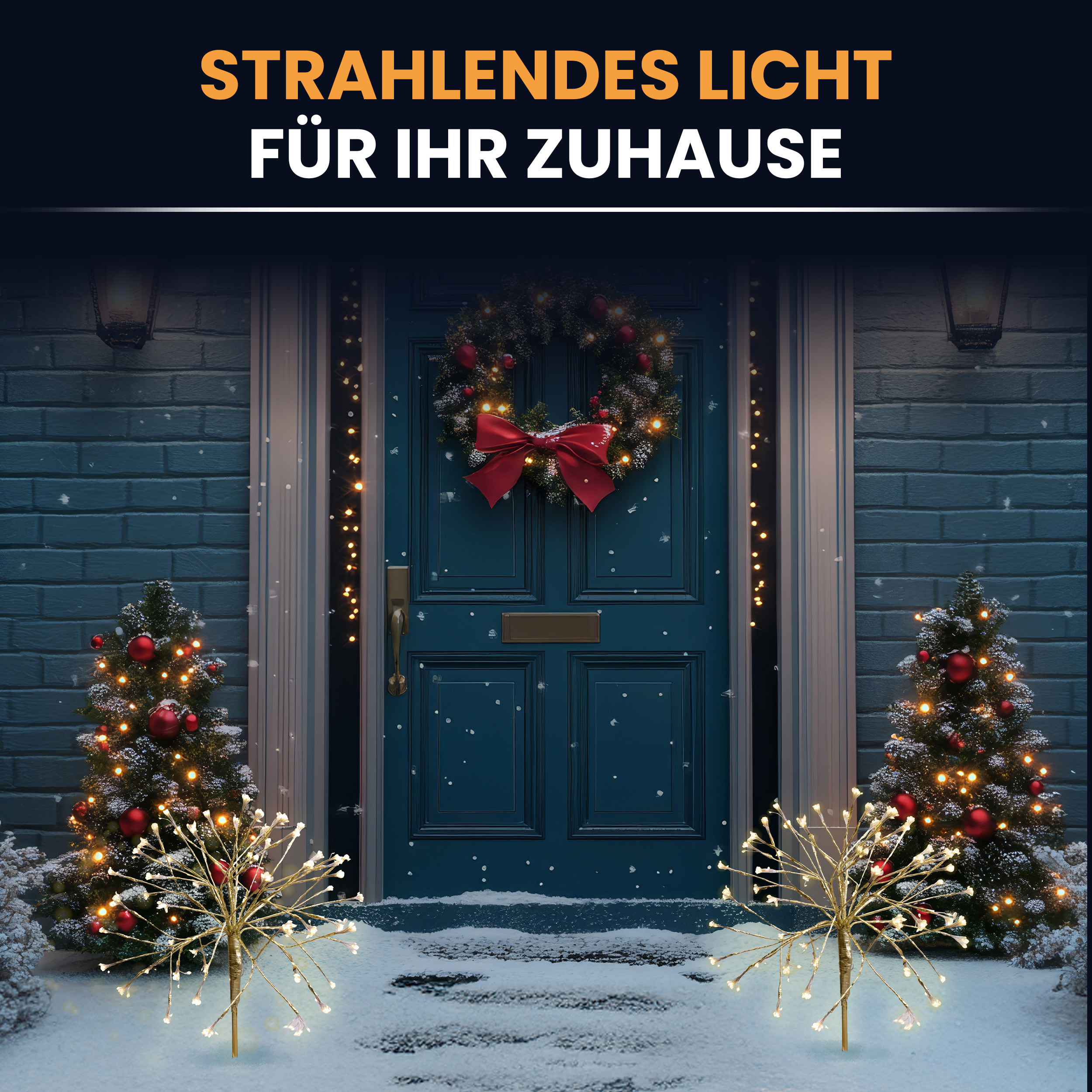 3APib8uZef6Jvc Lichterbaum 45 cm 600 LED warmweiß Timer-Funktion LED-Dekoration LED-Baum Weihnachtsdeko
