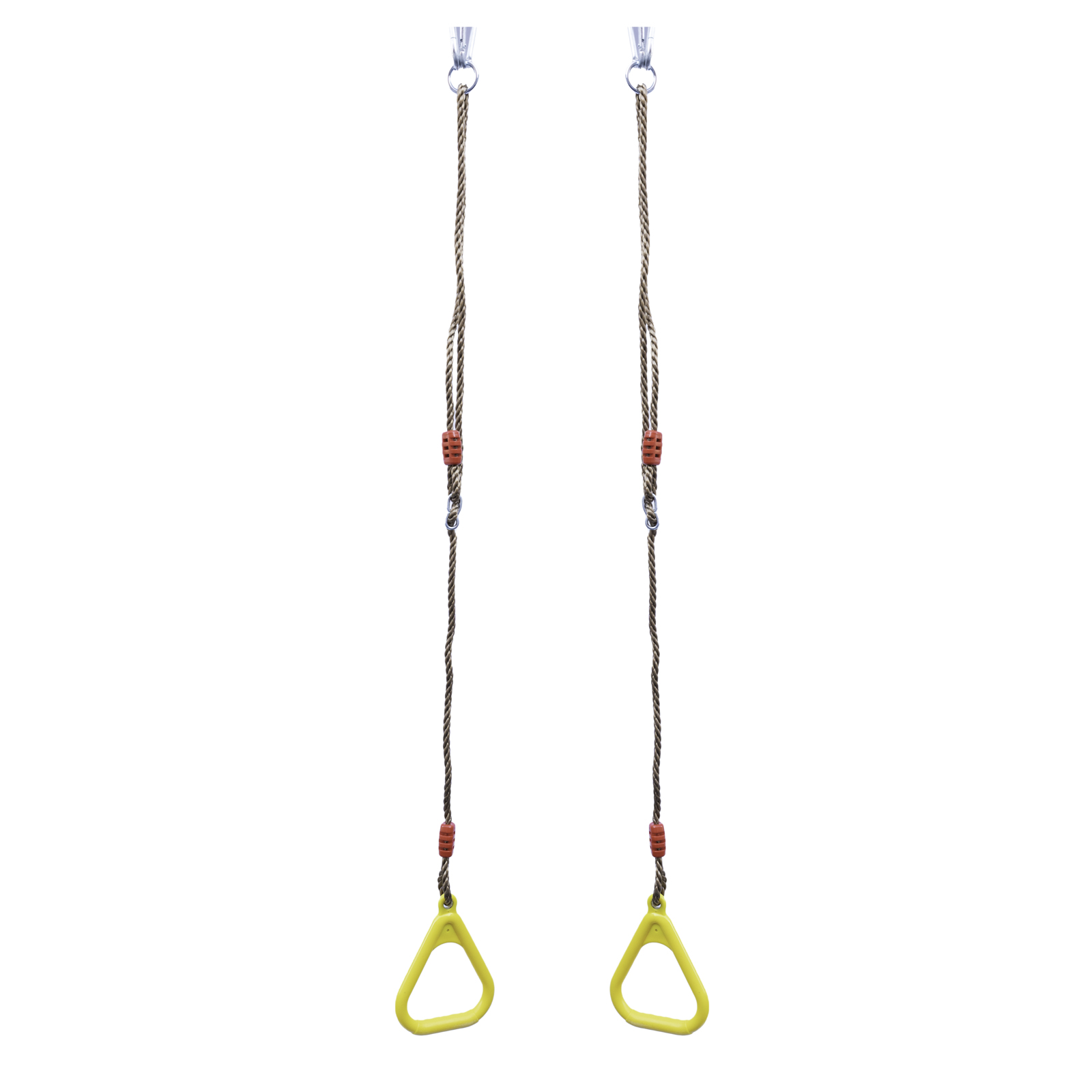 Trapez mit Kunststoffringen Holztrapez für die Schaukel außen