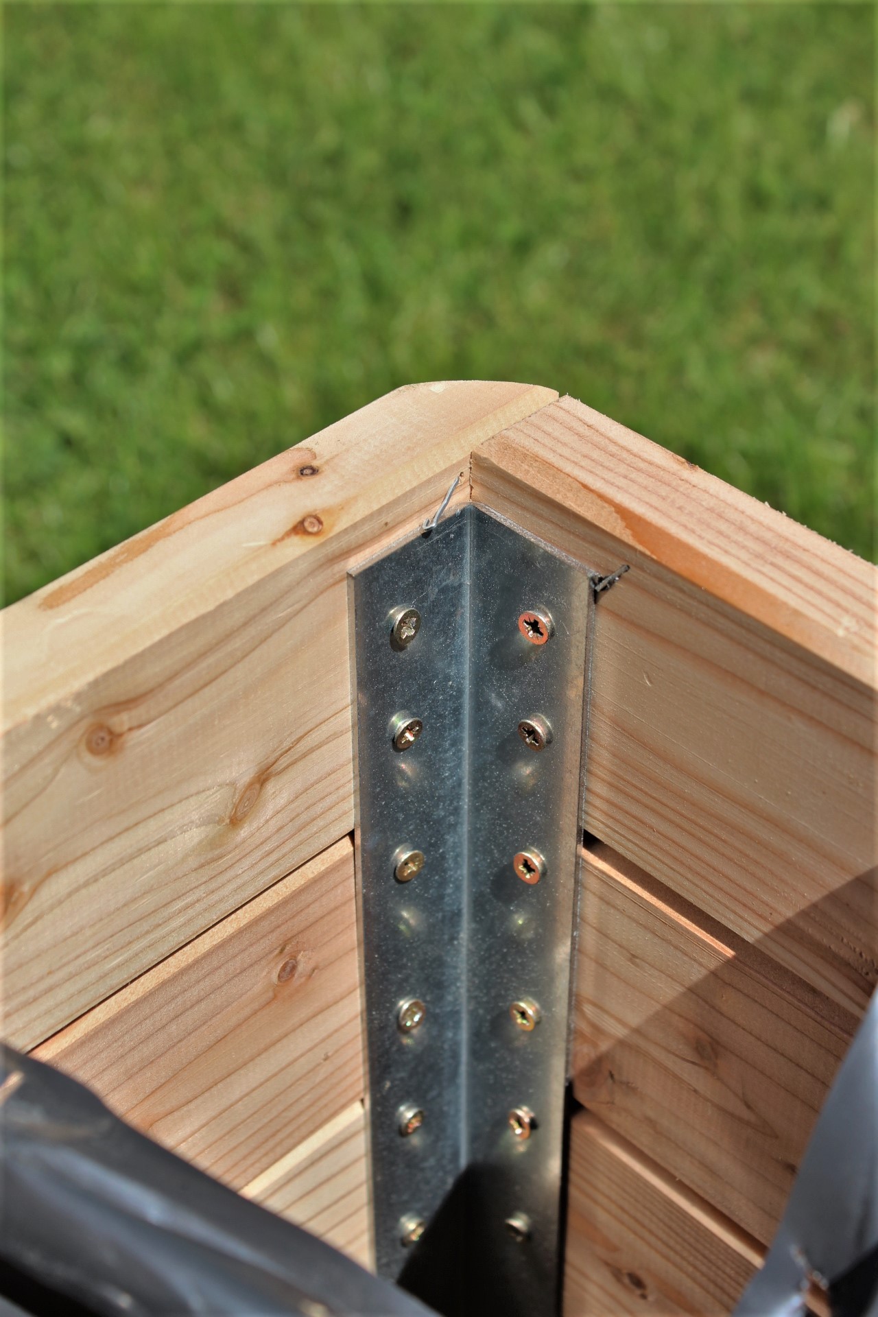 Massiver Pflanzkasten Mammut 80x50xH39 cm aus Lärchenholz natur Blumenkasten Blumentopf Pflanzkübel Kräutertopf