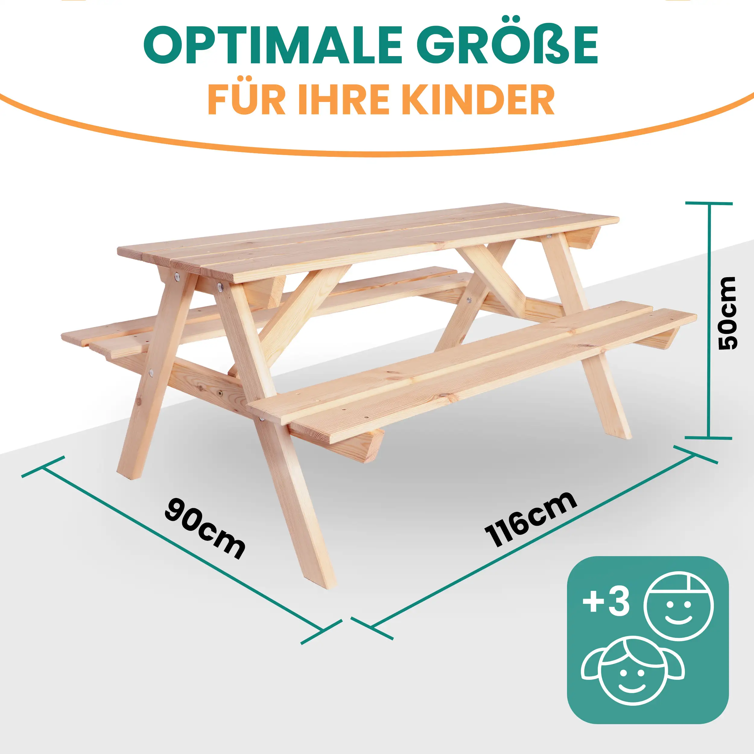 Kindersitzgarnitur Picknicktisch  Sitzgruppe Gartenmöbel Outdoor