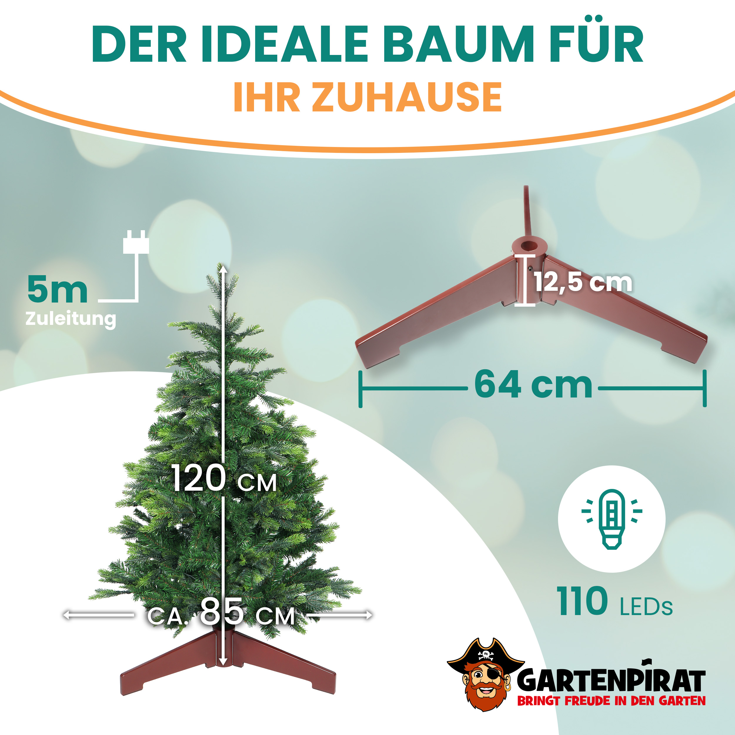 BonTree Tanne künstlicher Weihnachtsbaum mit LED Christbaum Komfort Set BonTree Tanne künstlicher Weihnachtsbaum mit LED Christbaum Komfort Set