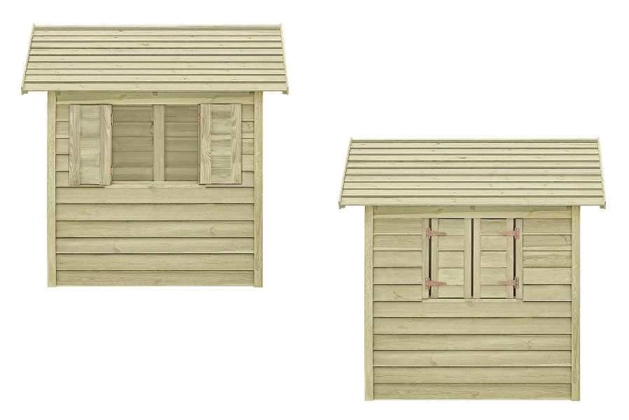Kinderspielhaus Till Kiefer KDI Stülpschalung 150 x150 cm Kinderspielhaus Till Kiefer KDI Stülpschalung 150 x150 cm