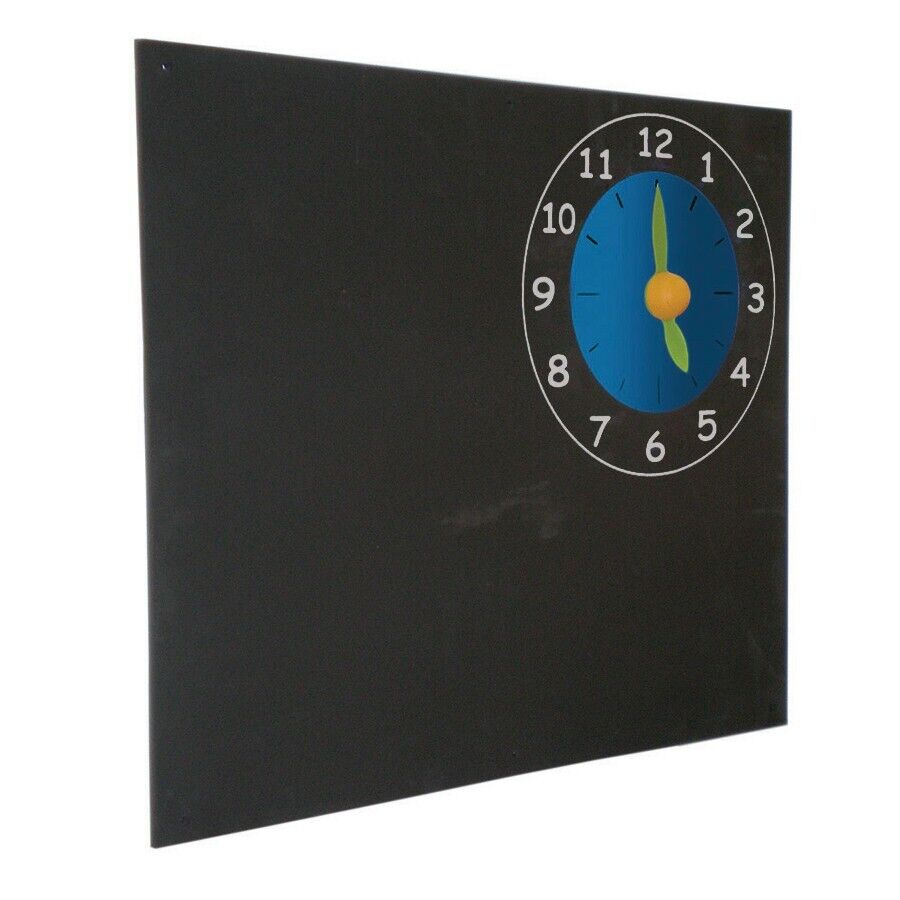 Kreidetafel mit Uhr Spielzeug für Kinder im Garten oder Kinderzimmer Blackboard Tafel