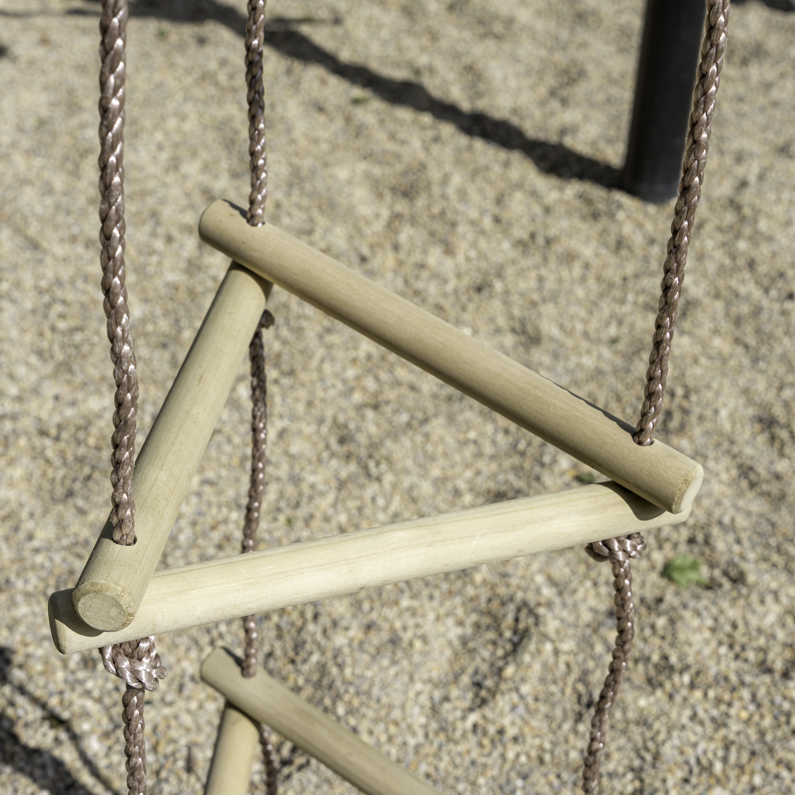 Strickleiter 2 m mit Holzsprossen 5 Ebenen für Kinder Kletterleiter für Spielturm