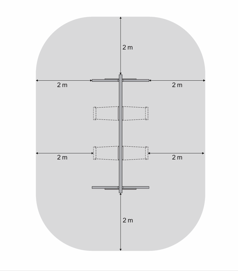 Schaukelgestell Seebär Doppelschaukel Typ 1.2 Schaukelgerüst für Kinder Holz KDI 