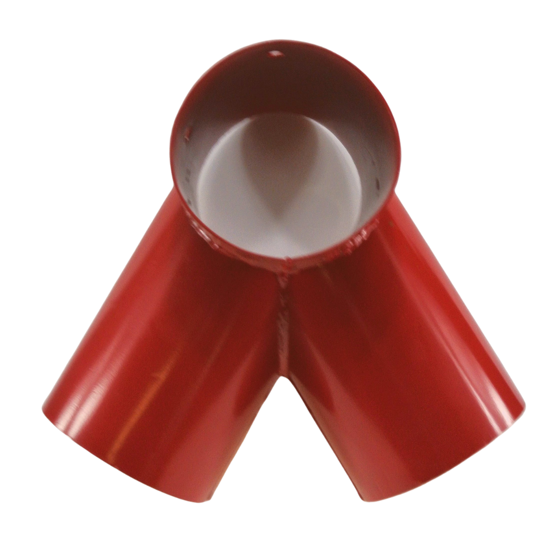 Schaukelverbinder 122x122x122 mm Rohrverbindungsstück Stahl für Rundholz 12x12x12 cm