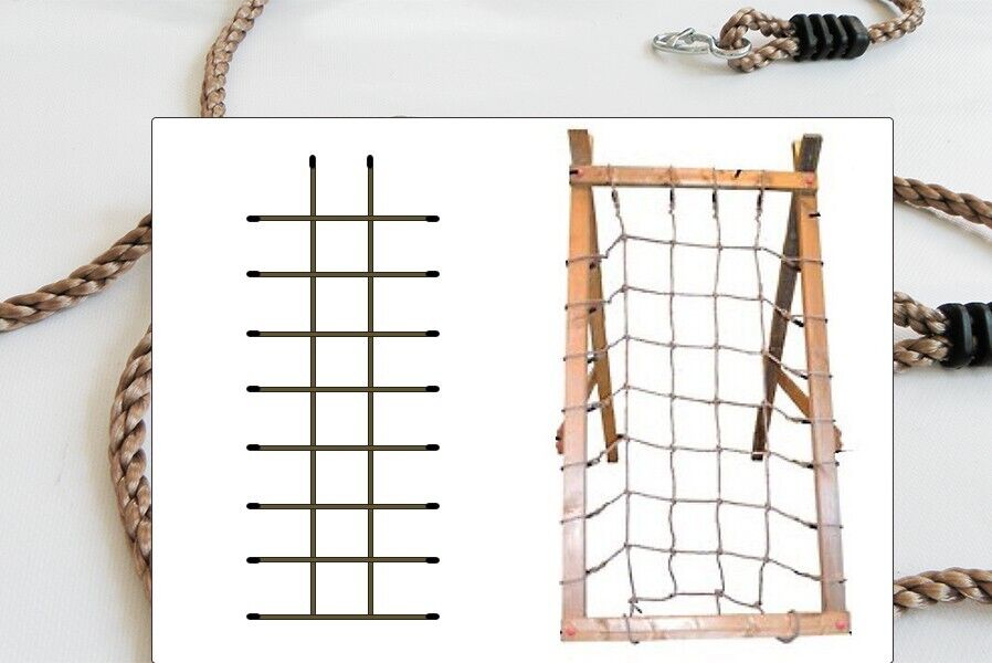 11FM5YYkJnaTy68 Kletternetz mit Maschenweite 25x25 cm für Spielturm Netz Klettergerüst 75 x 200 cm